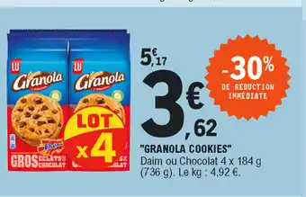 E.Leclerc "Granola Cookies offre