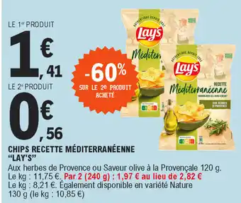 E.Leclerc Chips Recette méditerranéenne offre