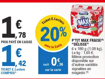 E.Leclerc P'tit Max Fraise offre