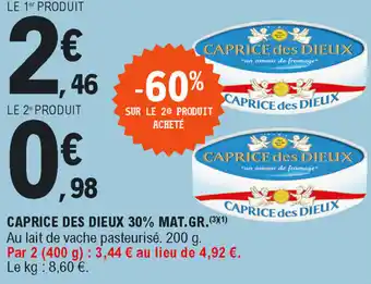 E.Leclerc Caprice des Dieux 30% MAT. GR. offre
