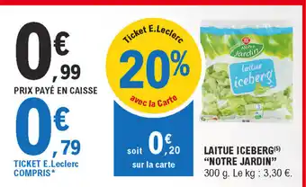 E.Leclerc Laitue Iceberg offre