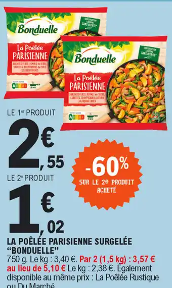 E.Leclerc La Poelee Parisienne surgelée offre