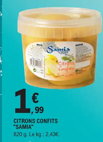 E.Leclerc Citrons Confits "Samia" offre