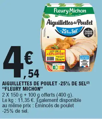 E.Leclerc Aiguillettes de Poulet offre