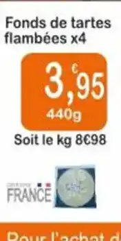 E.Leclerc Fonds de tartes flambées x4 offre
