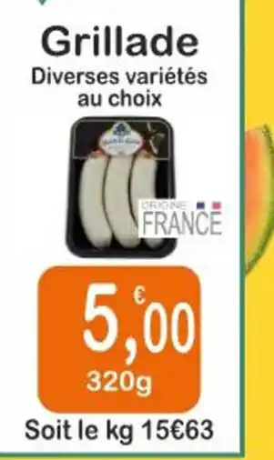 E.Leclerc Grillade Diverses variétés au choix offre