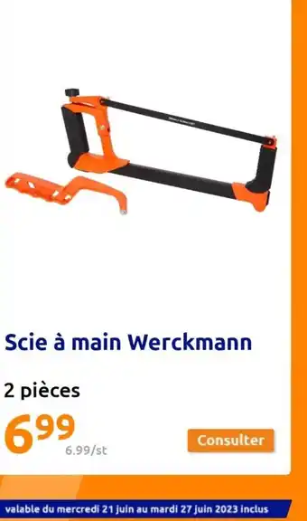 Action Scie à main Werckmann offre