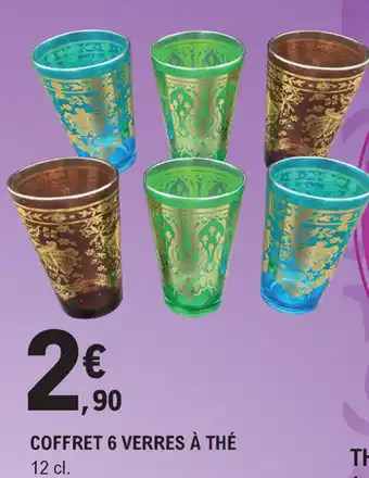 E.Leclerc Coffret 6 Verres à Thé offre
