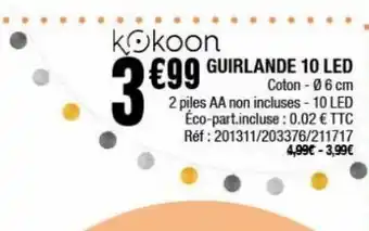 La Foir'Fouille Guirlande 10 led offre