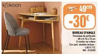 La Foir'Fouille Bureau d`angle offre