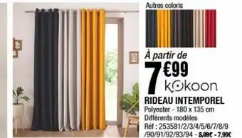 La Foir'Fouille Rideau intemporel offre