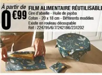 La Foir'Fouille Film alimentaire réutilisable offre