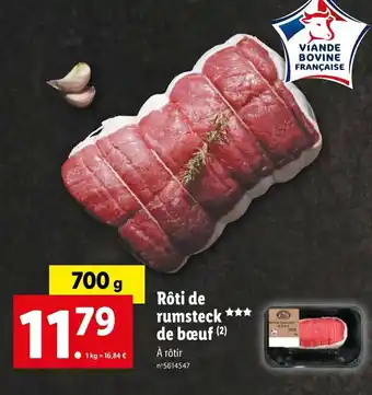 Lidl Rôti de rumsteck *** de bœuf (2) offre