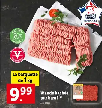 Lidl Viande hachée pur bœuf (2) offre