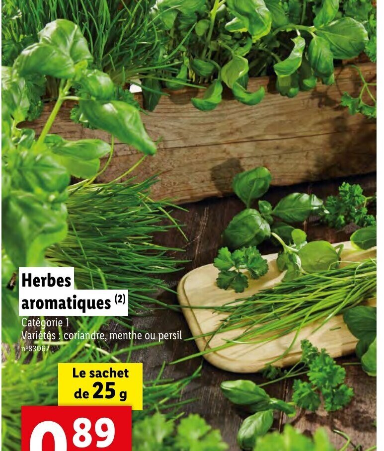 Promo Herbes aromatiques (2) chez Lidl