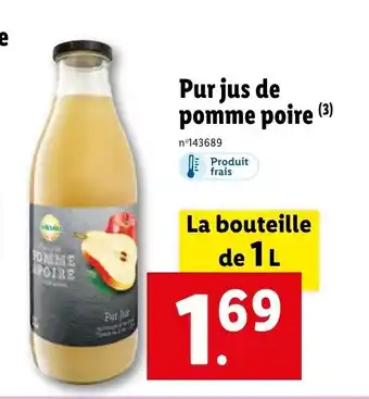 Lidl Purjus de pomme poire (3) offre