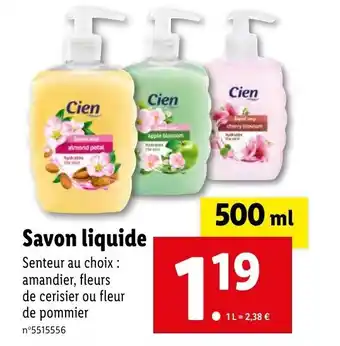 Lidl Savon liquide offre