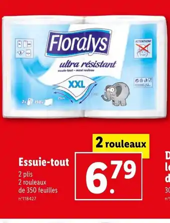 Lidl Essuie-tout offre