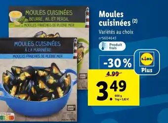 Lidl Moules cuisinées (²) offre