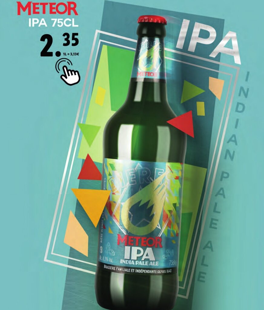 Promo METEOR IPA 75CL chez Lidl