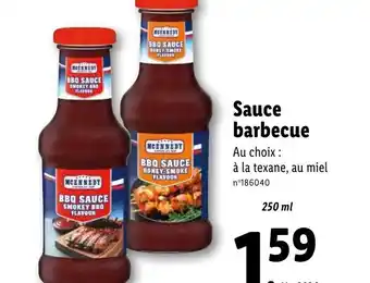 Lidl Sauce barbecue offre
