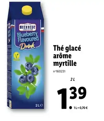 Lidl Thé glacé arôme myrtille offre