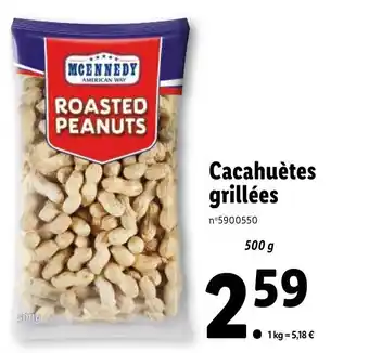 Lidl Cacahuètes grillées offre