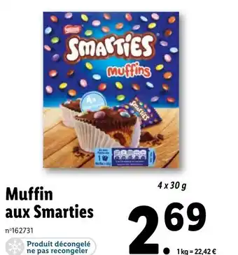 Lidl Muffin aux Smarties offre