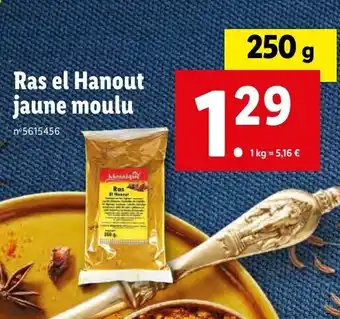 Lidl Ras el Hanout jaune moulu offre