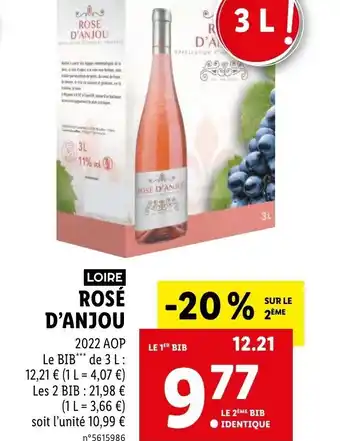 Lidl ROSE D'ANJOU offre