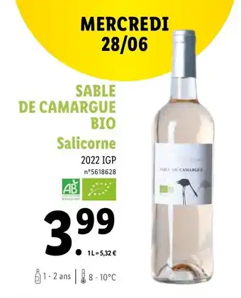 Lidl SABLE DE CAMARGUE BIO Salicorne offre