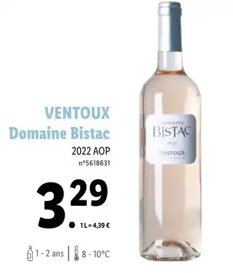 Lidl VENTOUX Domaine Bistac offre