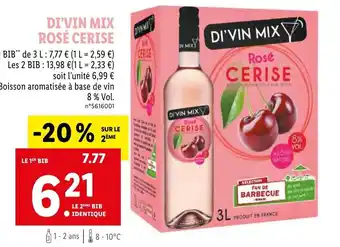 Lidl DI'VIN MIX ROSÉ CERISE offre