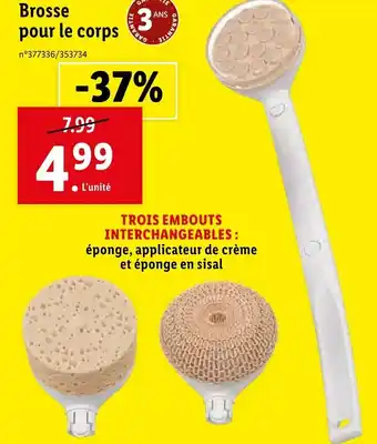 Lidl Brosse pour le corps offre