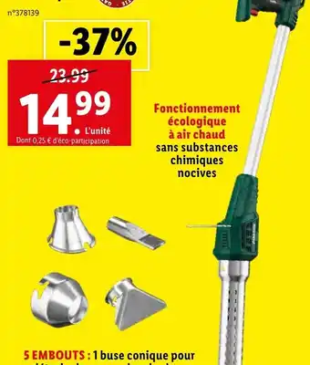 Lidl Désherbeur GARANTIE offre