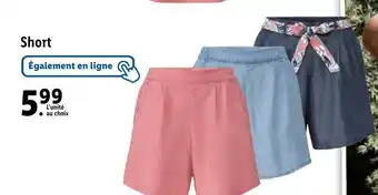Lidl Short offre