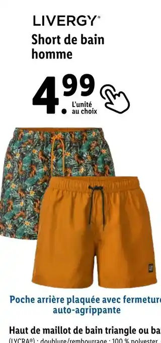 Lidl LIVERGYⓇ Short de bain homme offre