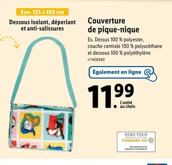 Lidl Couverture de pique-nique offre