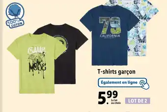 Lidl T-shirts garçon offre