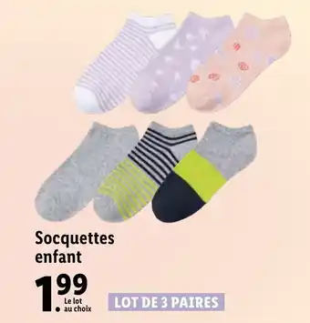 Lidl Socquettes enfant offre
