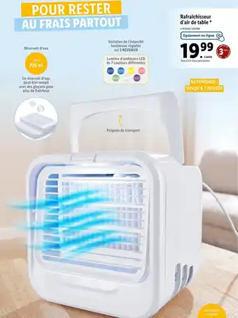 Lidl Rafraîchisseur d'air de table * offre