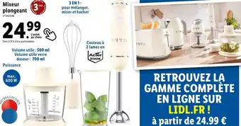 Mixeur plongeant