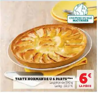 Hyper U TARTE NORMANDE U 6 PARTS**** offre