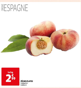 Auchan PÊCHES PLATES offre