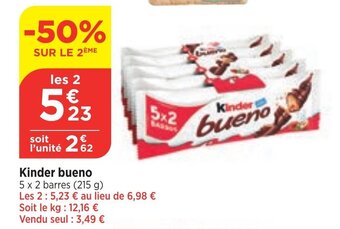Bi1 Kinder bueno offre