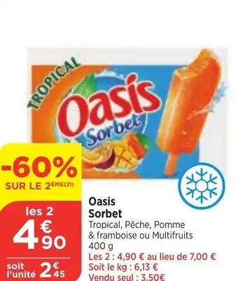 Bi1 Oasis Sorbet offre