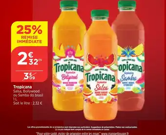 Bi1 Tropicana Salsa, Bollywood ou Samba do brasil 1L offre