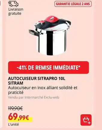 AUTOCUISEUR SITRAPRO 10L