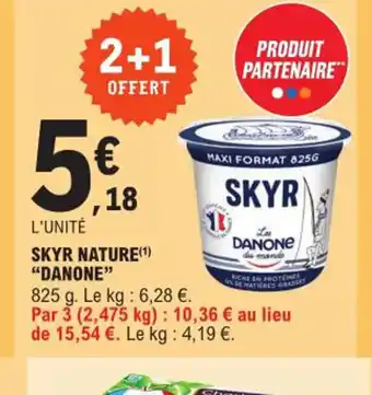 E.Leclerc Express SKYR NATURE(¹) "DANONE" offre
