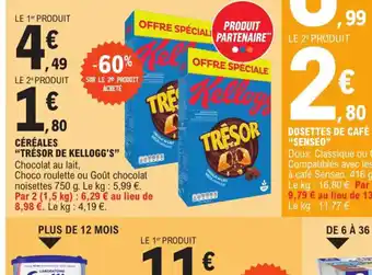 CÉRÉALES "TRÉSOR DE KELLOGG'S"